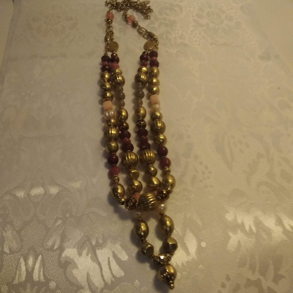 Chico´s two strand beaded necklace 32"-34"